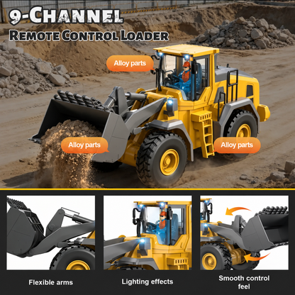 4-Vehicle RC Construction Set🚜 Built For Little Builders