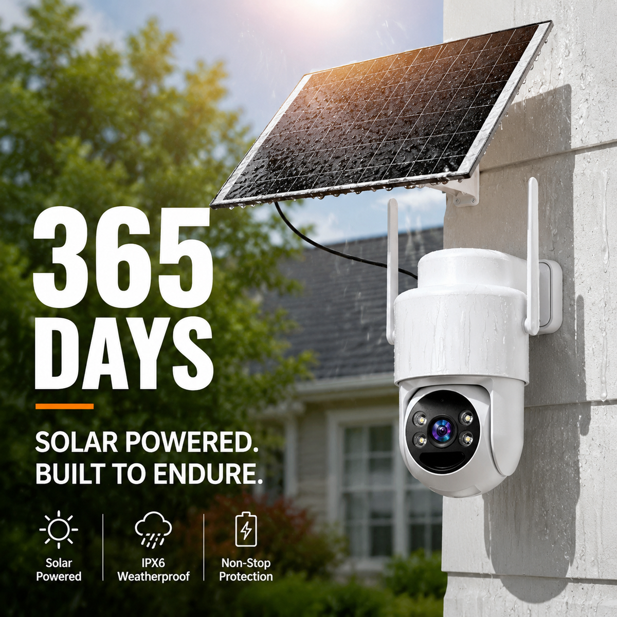 📦40%OFF|Solar-Power Wireless Security Camera Set with Alarm