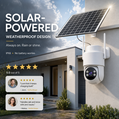 📦40%OFF|Solar-Power Wireless Security Camera Set with Alarm