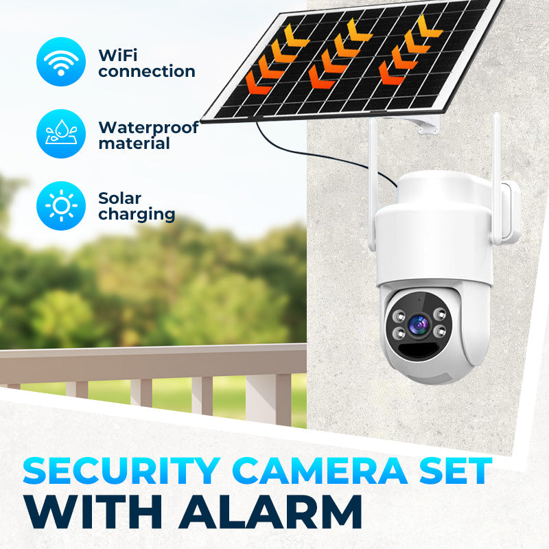 📦40%OFF|Solar-Power Wireless Security Camera Set with Alarm